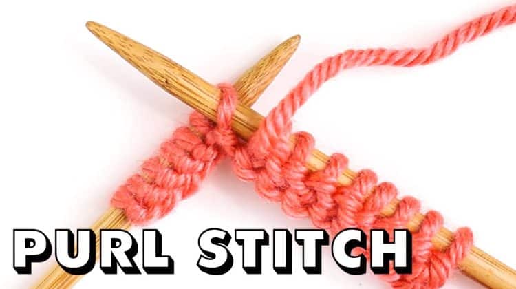 How to PURL STITCH for Total Beginners