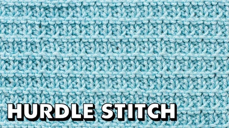 HURDLE STITCH for Beginners (Best Beginner Knit Stitches)