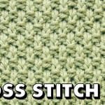 MOSS STITCH Pattern for Beginners (Best Beginner Knit Stitches)