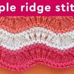 Ripple Ridge Lace Knit Stitch Pattern