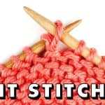 The KNIT STITCH for Total Beginners
